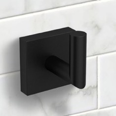 Bathroom Hook, Matte Black